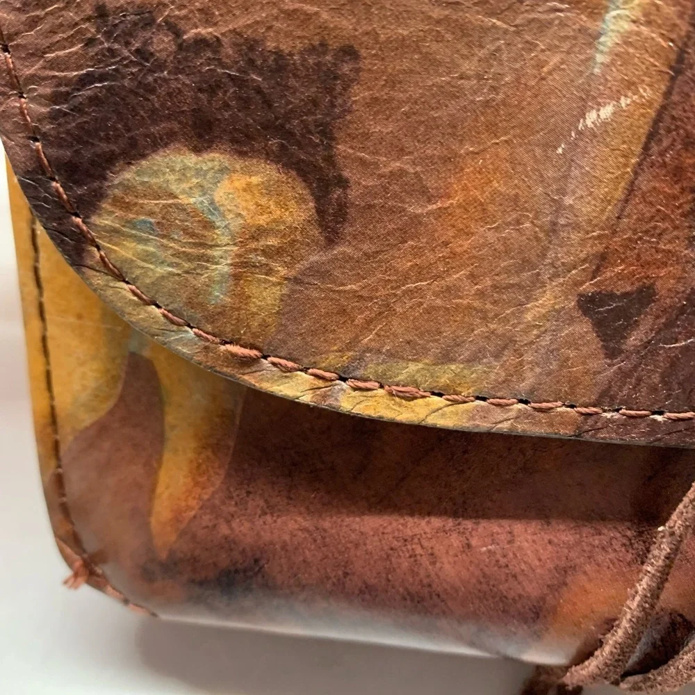 RARE Patricia Nash Hand Painted Women Mini Lace Leather Crossbody Bag​ - Picture 2 of 13